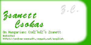 zsanett csokas business card